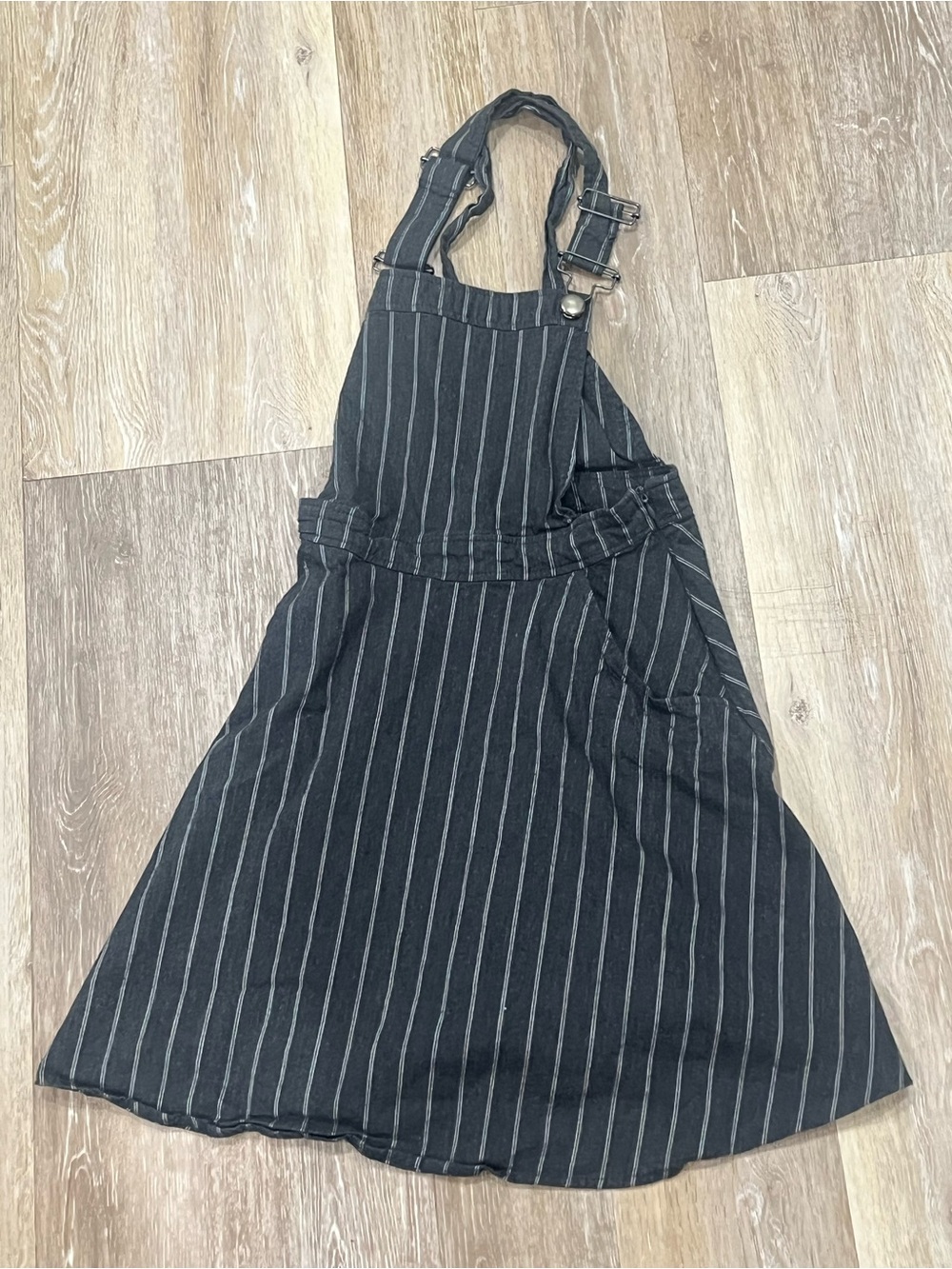 Xhilaration Black Pinstriped Pinafore